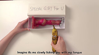 Boo Opens BF's Gift: Long Controllable BWC & Cums Hard