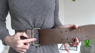 Belt Fitting in the Living Room, Part 3, Lady Victoria Valente
