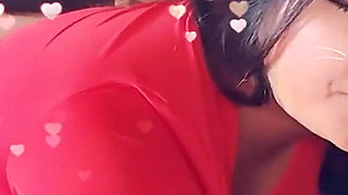 Girlfriend Sucking Cock with Snap Filter