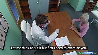 Blonde seduces doctor to get her own way