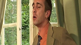 Blonde German Hot Mom with Big Boobs Gets Anal Fucked in Retro Scene