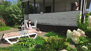 Old Peeker Man Licking My Skinny Girlfriend