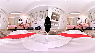 Japanese Student Craves VR Passion With Long Hair Desire