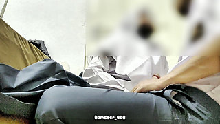 Malay Hijab College Girlfriend Sucks Boyfriend's Big Cock