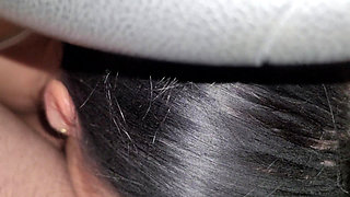 I Told Him to Not Cum in Car, Sloppy Blowjob While Driving Car