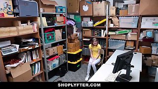 Tiny Teen Caught Shoplifting Gets Punished Hard by Security Officer
