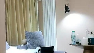 Asian Sweet Teen black sock masturbation