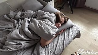 Stepdad's Big Cock Fills Petite Stepdaughter's Creamy Pussy - Creampie Cowgirl Riding POV