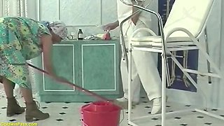 Ruthless Doctor Rough Fists Hairy 92 Year Old Granny During Checkup