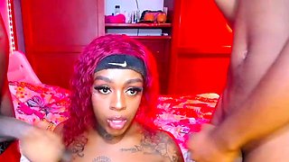 Ebony Babe Sucks BBCs Live Part 1