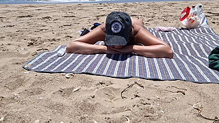 Young Girl Gets Fucked on the Beach by a Stranger Fucking From Behind