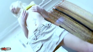 Vika Volkova And Victoria Young - Sasha Victoria, Skinny Young Russian Blonde Hard Fucking