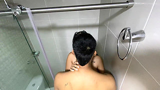 Sexy Skinny Girl Gets Fucked in the Shower Until She Orgasms with a Huge Cock