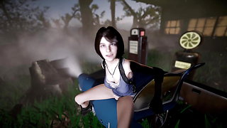 Jill Post Apocalypse Fucking in a Car in POV - Resident Evil Porn Parody