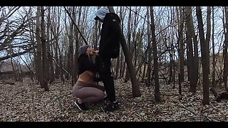 Sucking His Dick in the Park