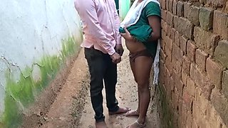 Desi Indian village girl with tight hairy pussy seduces older man