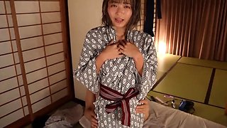 Asian slut Kana Kawai double blowjob and hardcore sex