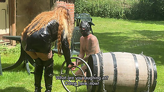 Predicament - Endurance - Slave Locked in Barrel Used as Human Toilet (233)