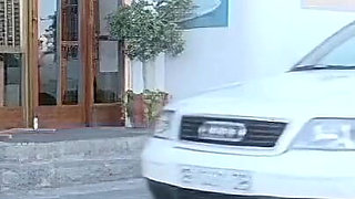 Blonde Babe Seduces Taxi Driver in Steamy Encounter