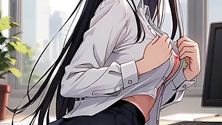 Hentai 2026! Compilation of a very playful secretary, student, and nurse