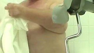 The caring woman humiliates the small cocked pig