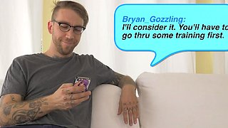 Sexy teen slut fingers herself outdoors in pov scene