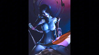 The Dream Goddess of Scarlet Temptation - 3D Animation Hentai