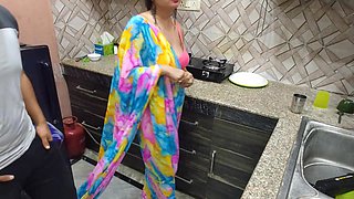 Indian Desi Bhabhi Fucked Hard by Her Devar First Time in kitchen