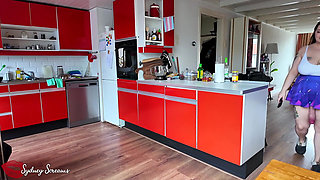 Jerking off with Futa Stepsister