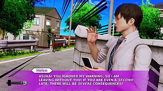 Crazy Waifu's Big Tits Academy Fun - 3D Hentai Anal