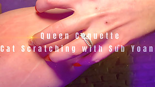 Catgirl Domina Scratches Her Sub - Long Nails Fetish & Scratch Play