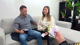 Two hot babes, Charlie Dean and Amalia Davis, getting fucked from behind.