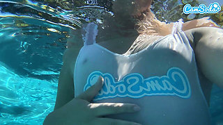 Underwater Pool Sex Slimthick Ebony Gets Pounded by Massive BBC