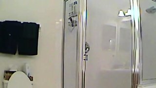 MILF stepmother spied in the shower