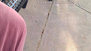 Hot Fudge Tasty Feet Left Foot Wrapped at the Bus Stop