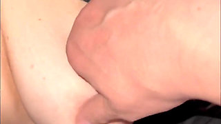 I Touched My Girlfriend's Breasts, Caressed Her Nipples, She Jerked off My Cock and I Finished Her Right Now on Her Tits