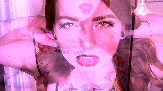 Latex slut solo anal masturbation