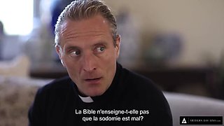 Contemporary Transgressions: Big-Dicked Priest Initiates Innocent Teen's Anal Baptism! (French Subtitles)