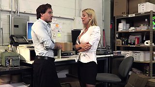 She Will Cheat - Busty MILF Boss Fucks New Employee