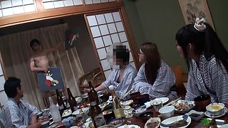 Asian schoolgirl enjoy group sex