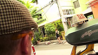 Thai teen picked up for rough threesome