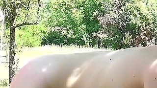 Masked Babe Gets Fucked by a Sexy MILF with a Strapon