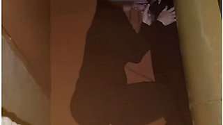 Company Year-end Party. Married Woman Gives Blowjob In A Corner Of The Party