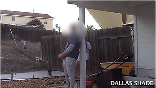 Outside Cock Flashing The Neighbors Wife! & She Starts Taking Photos Before He Comes Home!