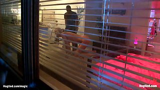 Big fake tits student bound and fucked