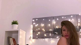 Curly Blonde Teen Records Solo Dildo Masturbation More at