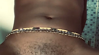Hot Ebony Babe Browngurl234 Enjoys Solo Moment in the Bathroom