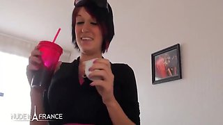 Max Casanova And Kenza Suck In Busty Babe Kenza Gets Banged And Facialized