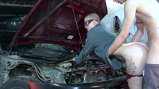 Sexy Mechanic Vilu Vidish Gets Pounded Toyota Ae101