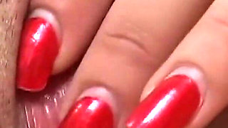 Blonde MILF with Boots and Lingerie Fingers Her Pussy Hot